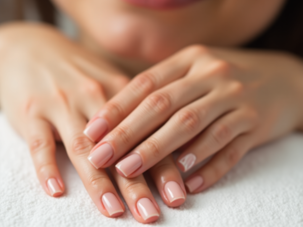 Happy Client with Health Manicures