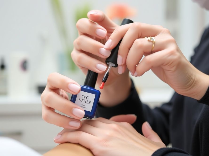 TPO-free nail polish application for safe, non-toxic manicure in Lincoln CT