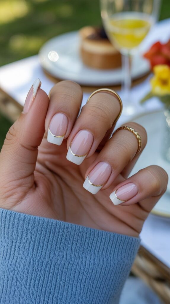French Manicures at lincoln CT Nail Spa