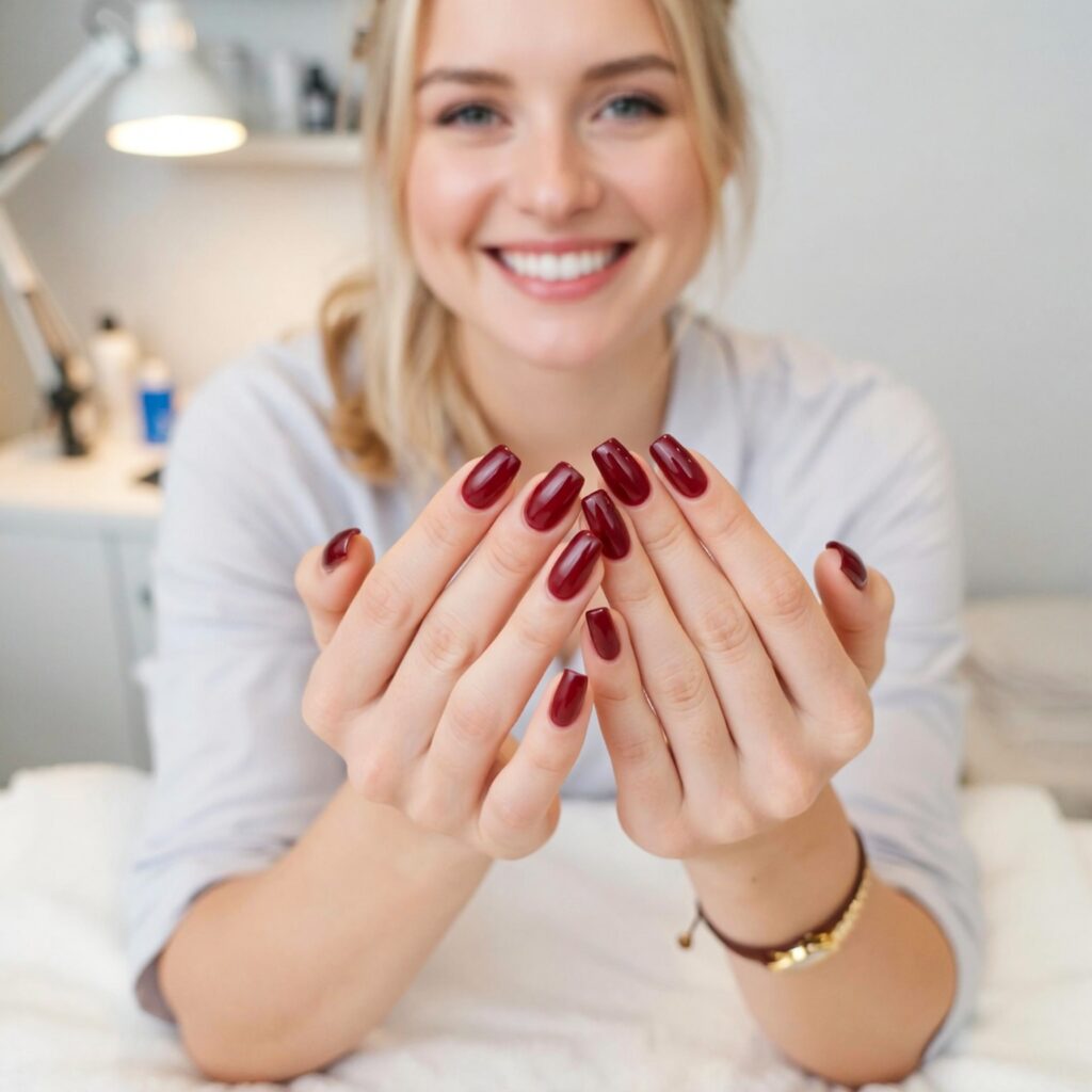 Manicure at Lincoln CT Nail SPa