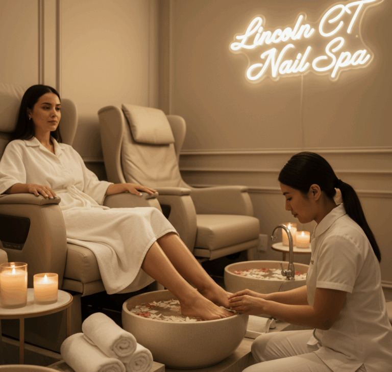 Pedicure at Lincoln CT Nail Spa