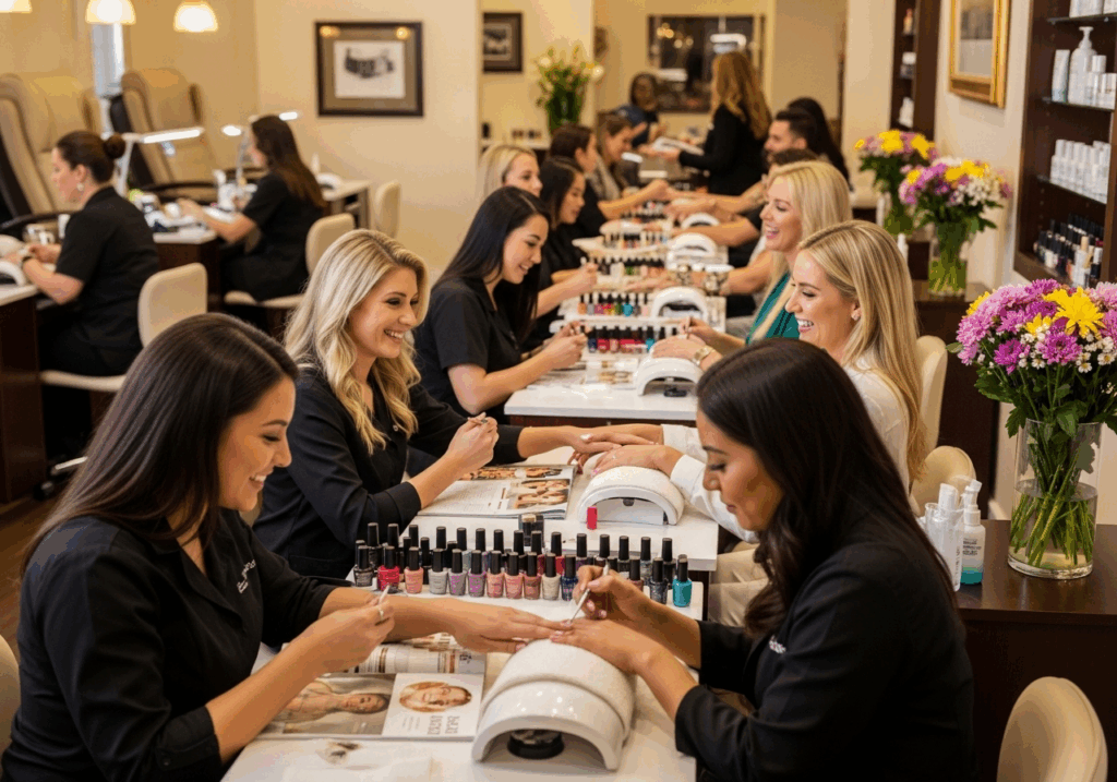 Nail Polish Change at Lincoln CT Nail Spa