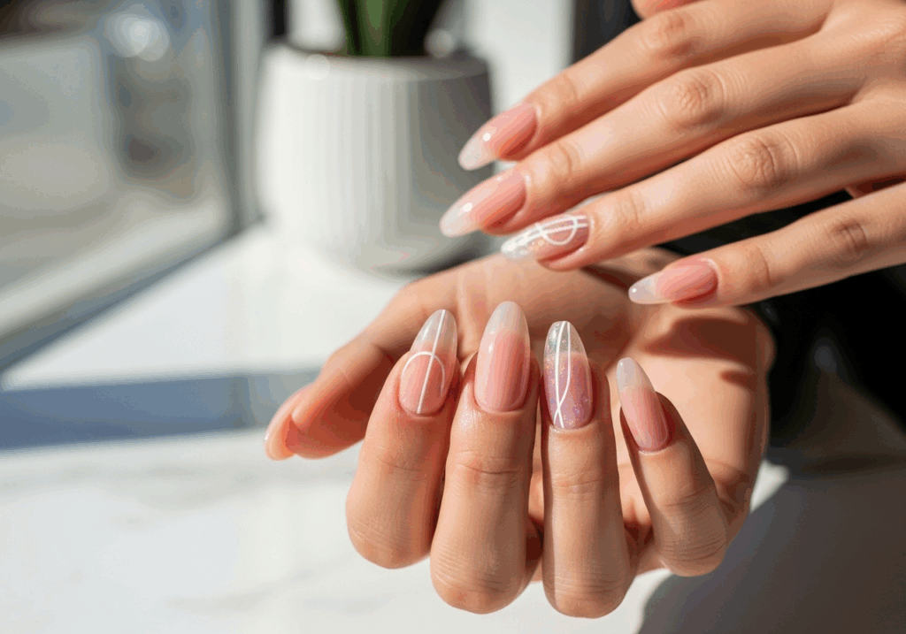 builder gel nails at lincoln ct nail spa