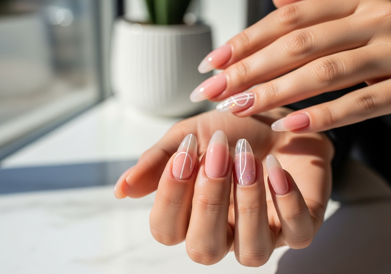 builder gel nails at lincoln ct nail spa